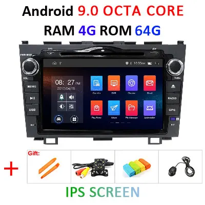 8 ядерный 4G 64G 2 din Android 9,0 автомобильный dvd мультимедиаплеер gps навигация для Honda CRV C-RV 2006-2011 Автомобильный Радио wifi dvr obd2 dsp - Цвет: 4G 64G IPS