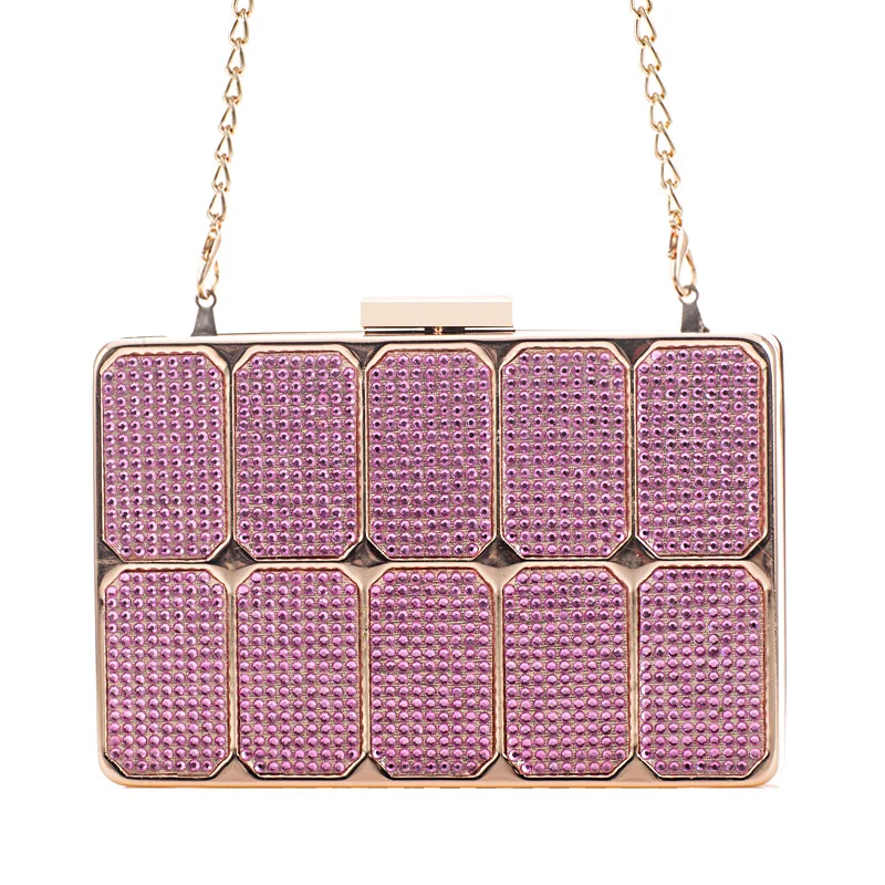 

Women Black Red Gold Purple Blue Color Acrylic Box Clutch Purse Handbag Fashion Party Hard Case Shoulder Bags Cross body Bag