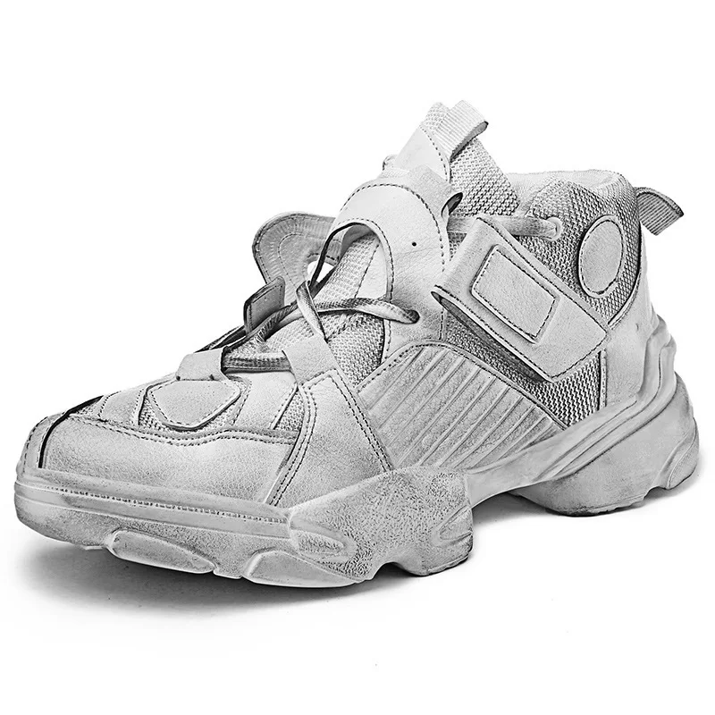 Светло серебристые спортивные кроссовки для бега грязная обувь мужчин улицы