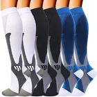 Компрессионные носки для мужчин, женщин, мужчин, спортивные, футбольные, лучшие, градуированные, для медсестер, для бега, полета, Путешествий, Походов