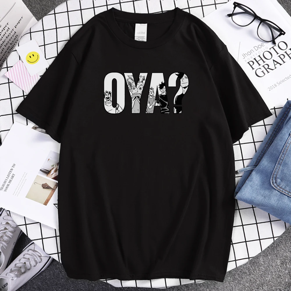 

Haikyuu Oya Anime Prints Mans T Shirts Loose Comfortable Tshirt Breathable Casual Tees Shirts Cartoons S-XXXL T-shirts men's