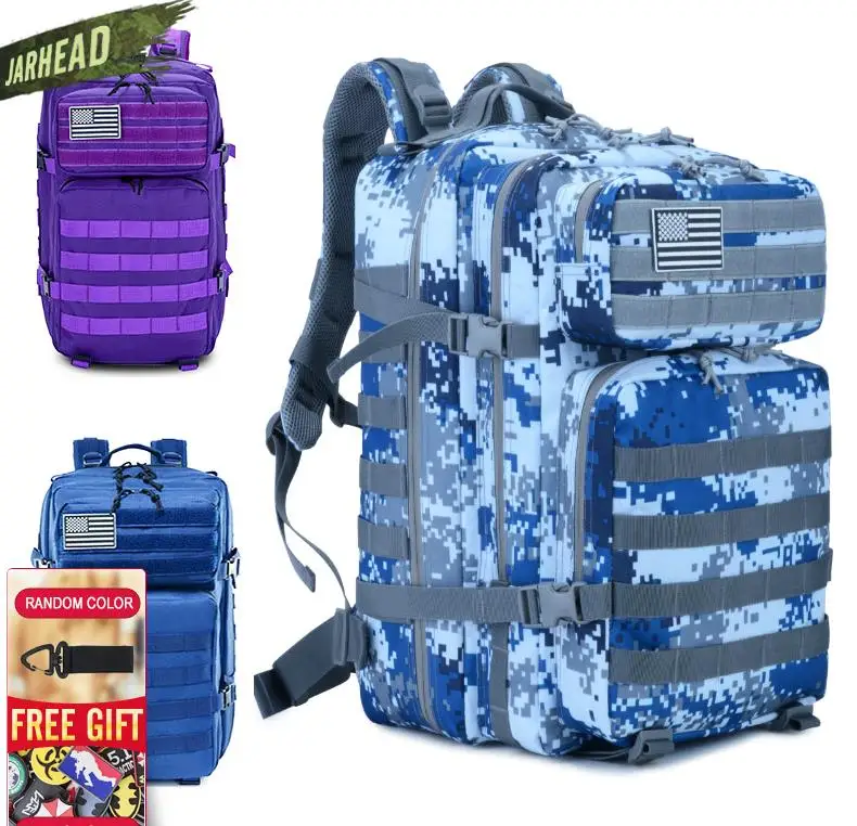 Новый Темно-Синий тактический рюкзак 3P EDC Molle мужской для спорта на открытом
