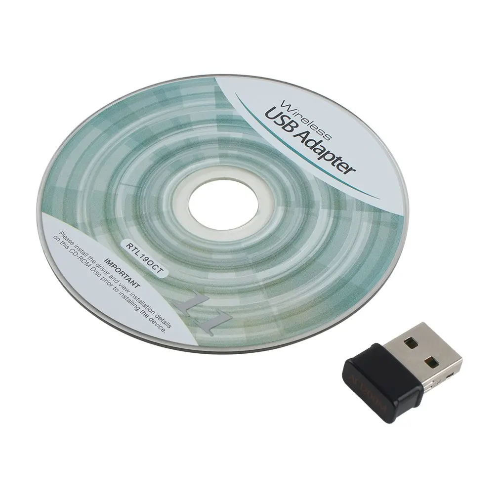 

Mini USB WiFi Adapter 802.11AC Dongle Network Card 1200Mbps 2.4G & 5G Dual Band Wireless Wifi Receiver for Laptop Desktop