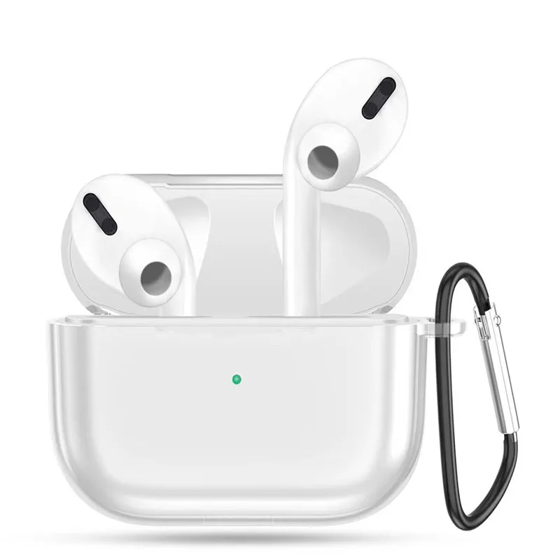 Прозрачный чехол из ТПУ для Airpods Pro беспроводные наушники Bluetooth защитный Apple Air Pods 3