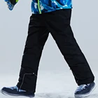 Детские лыжные штаны PHMAX, зимние спортивные брюки для мальчиков и девочек, водонепроницаемые штаны для сноуборда, теплые лыжные комбинезоны