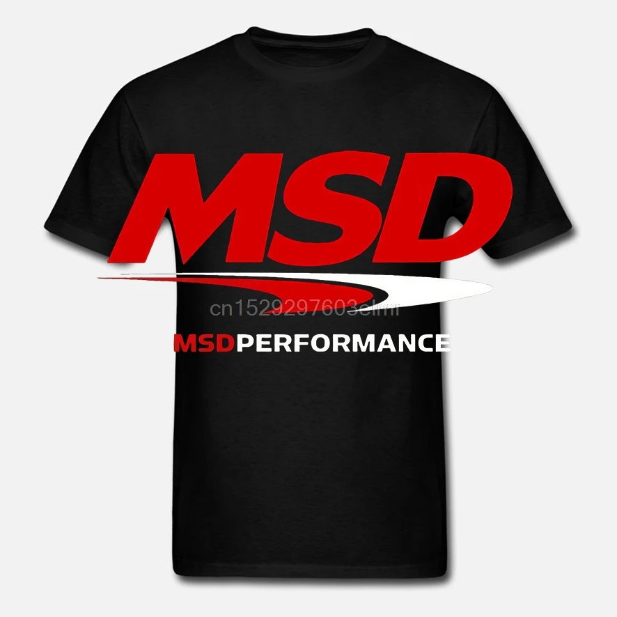 Забавная Мужская футболка белая черная MSD PERFORMANCE HOLLEY | одежда