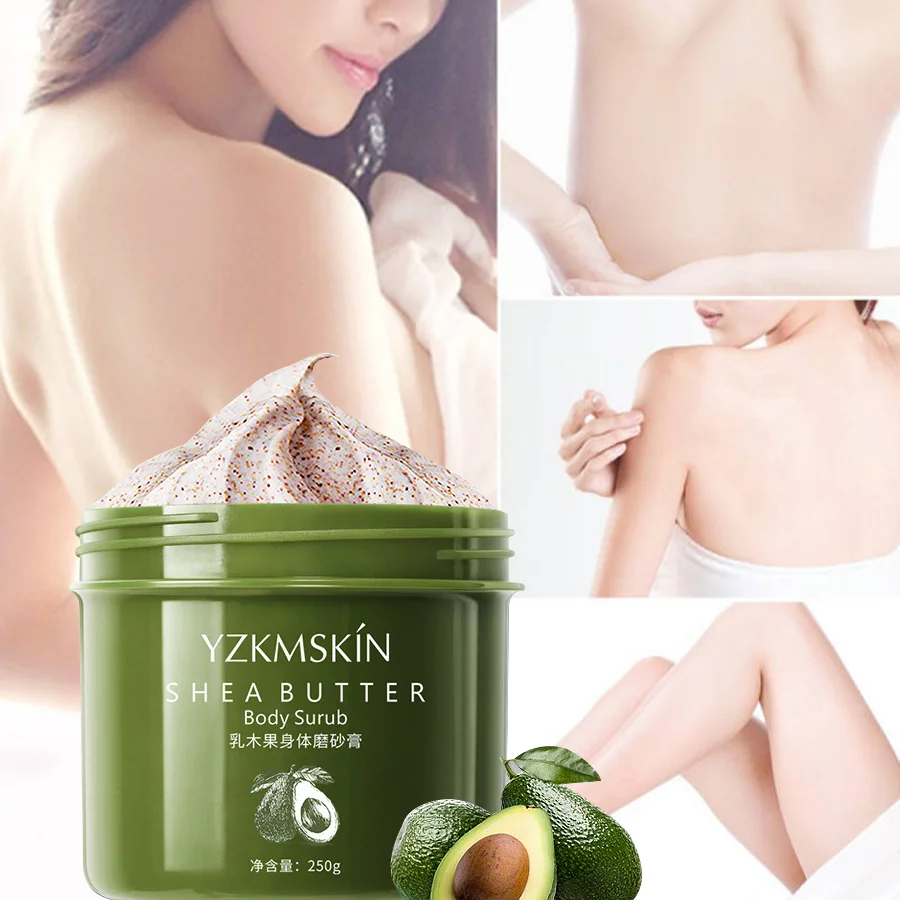 Натуральный скраб для тела Ши Отшелушивающий гель лица пилинг омертвевшей кожи