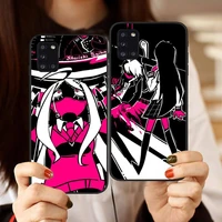 danganronpa anime cartoon phone case black color for samsung s21 ultra s20 fe s10 a52 a32 a12 a72 a71 note 20 10 plus cover