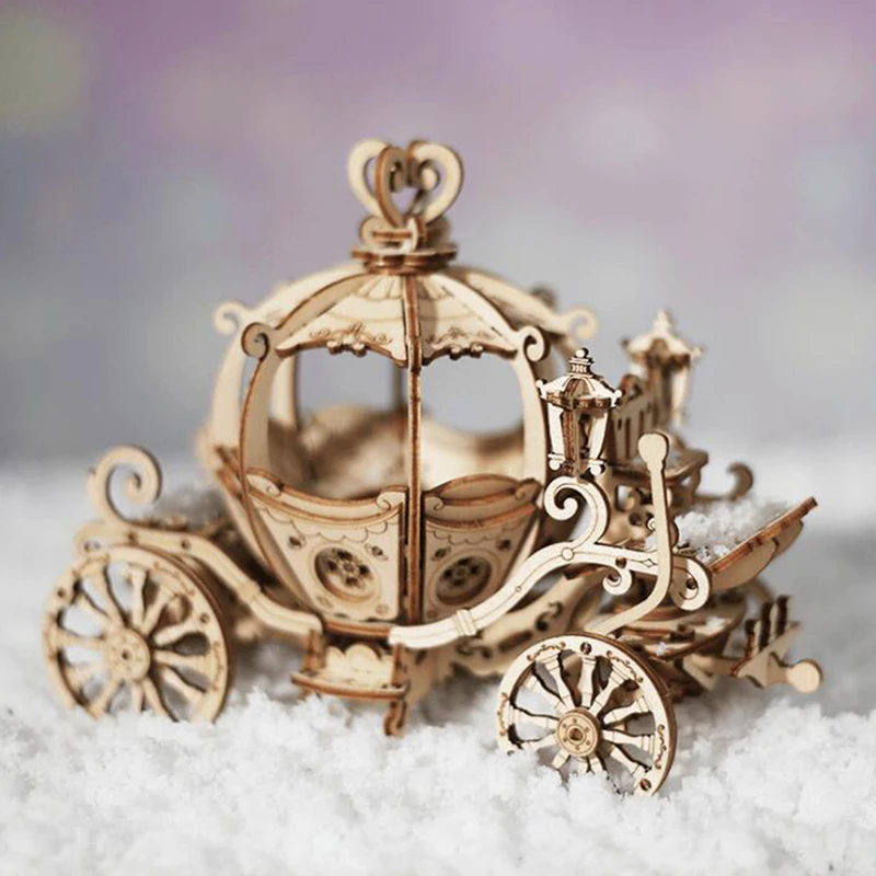 Деревянная 3D головоломка в сборе наборы моделей игрушки воздушный шар корабль и