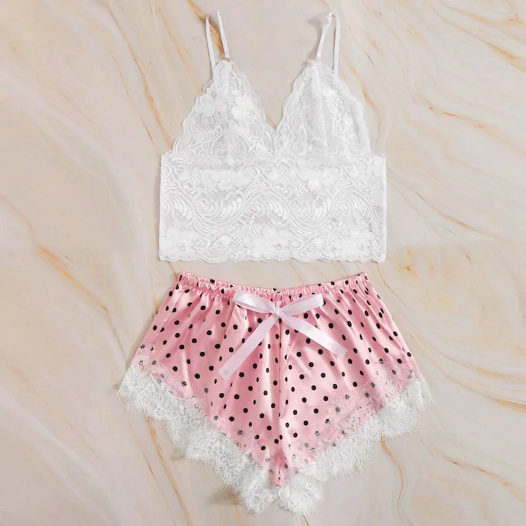 Прямые продажи с фабрики женские атласные кружевные бриджи бюстгальтер шорты