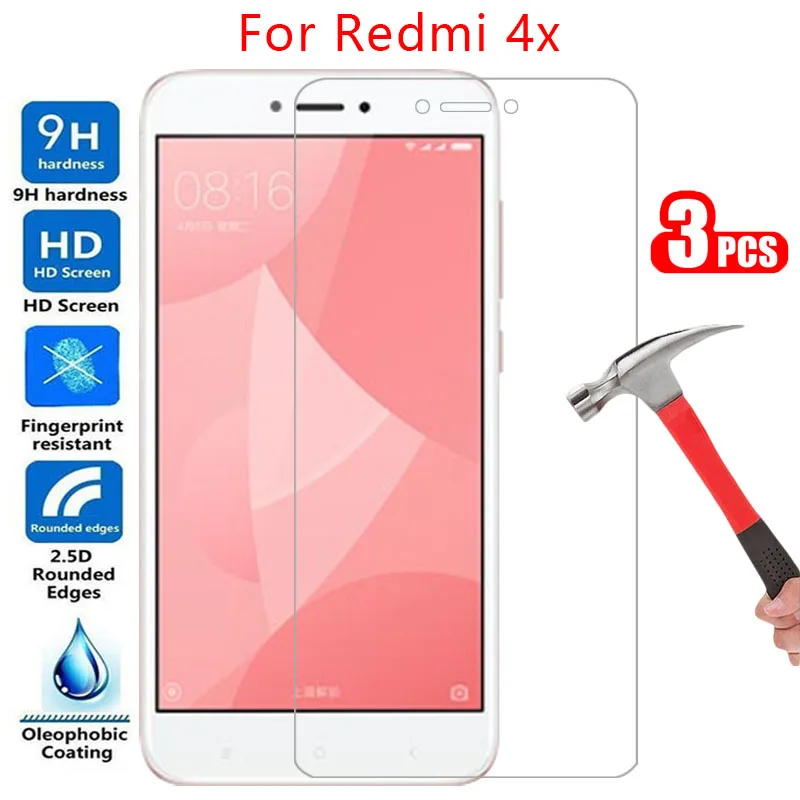 

protective tempered glass for xiaomi redmi 4x screen protector on ksiomi redmi4x film readmi redmy remi redmy4x readmi4x 4 x x4
