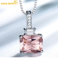 sace gems 100 s925 sterling silver nano topaz pendant for women wedding engagement party jewelry ladies valentine day present