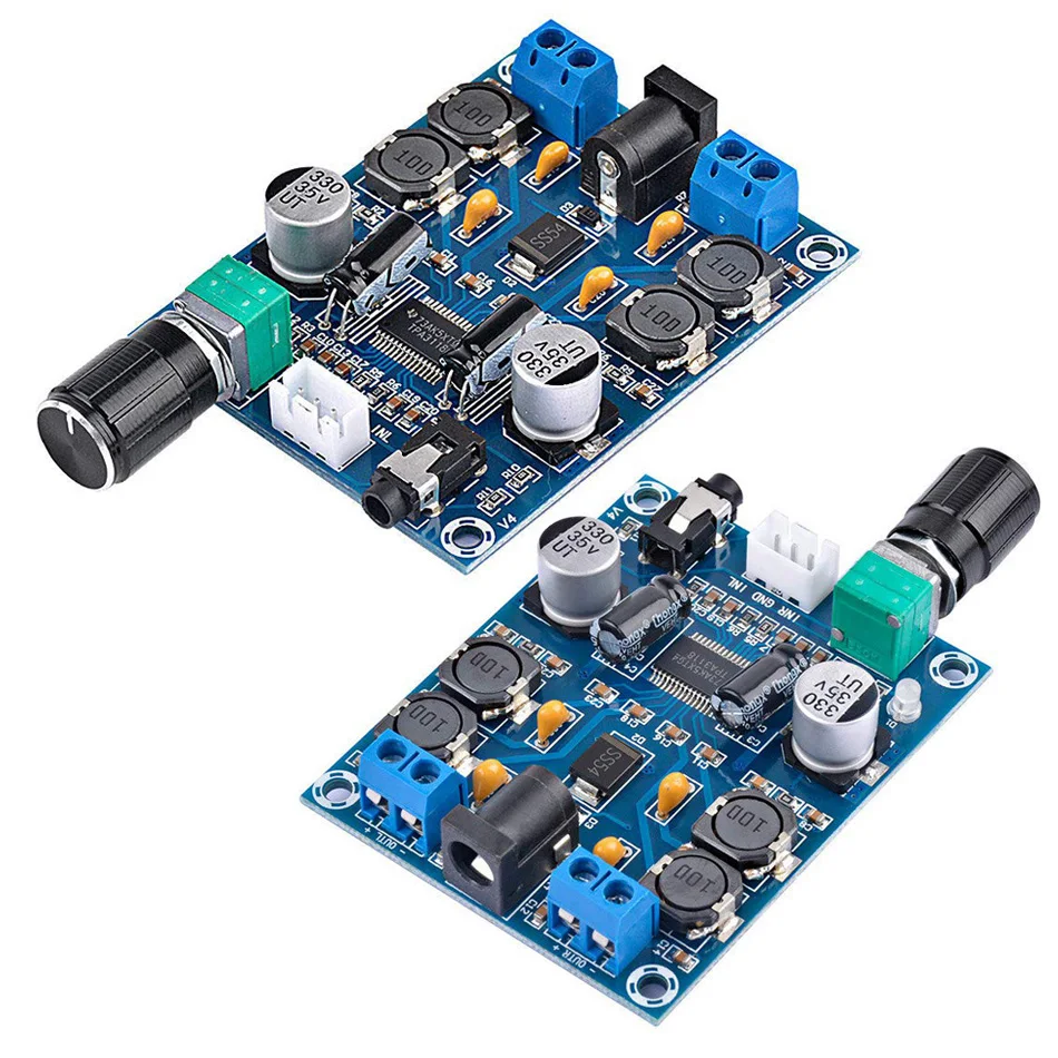 

TPA3118D2 модуль стерео усилителя мощности DC 12 В 24 в 28 в двухканальный 45 Вт * 2 цифровая плата усилителя мощности звука HD Edition