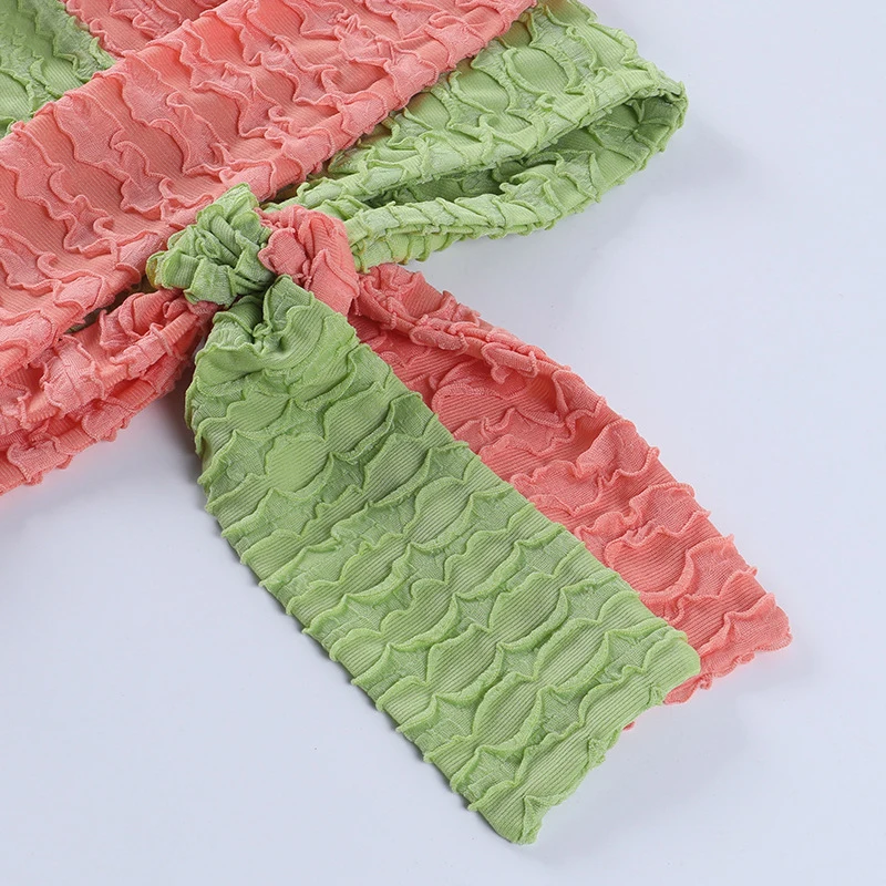 

ONEINALL Patchwork Hollow Out Sexy Vests For Women Halter Sleeveless Hit Color Tank Tops Females Fashion New Clothing 2021 Style