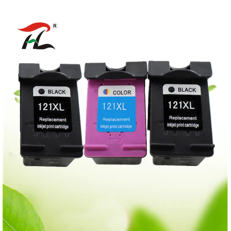 2Black 1Color Совместимость 121XL для hp 121 для hp 121 XL чернильный картридж с чернилами hp Deskjet D2563 F4283 F2423 F2483 F2493 F4213 F4275 F4283 F4583 - Цвет: 2Black 1Color