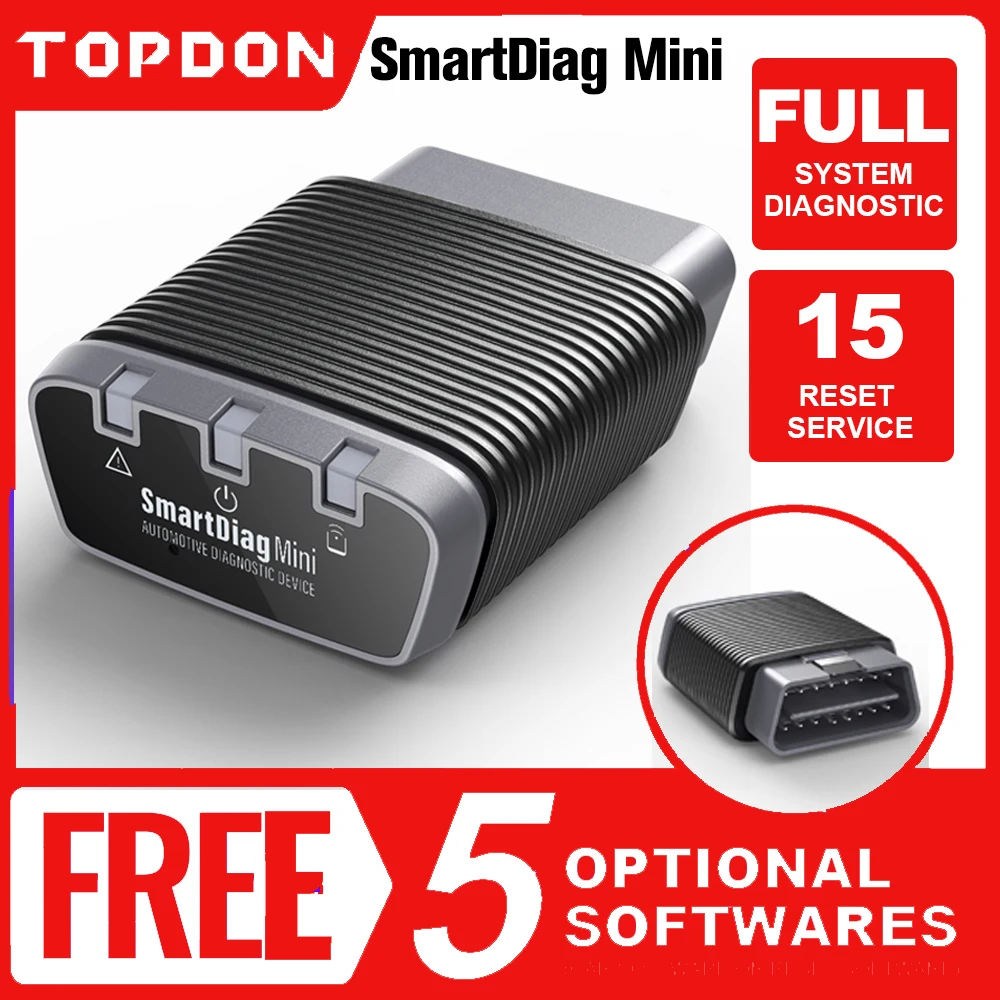 

TOPDON Smartdiag Mini Bluetooth OBD2 Scanner Auto Diagnostic Tool Code Reader Easydiag OBD Automotive Tool as Thinkdiag Mini