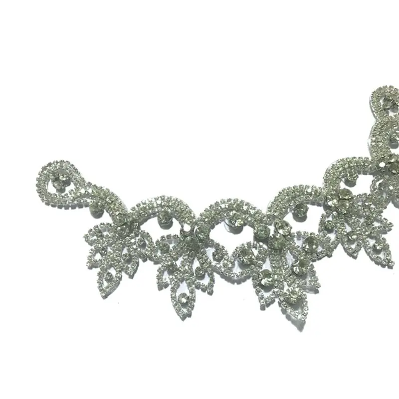 

Women Shoes Buckle Rhinestone Applique Wedding Dress Bride Shoe Flower DIY Decor