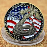american snake antique enamel paint relief medallion metal badge coin challenge coin collectibles home decoration crafts