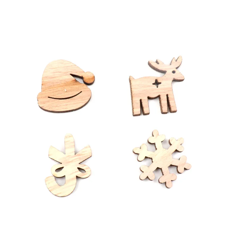 40 шт. Деревянная Рождественская елка подвесное украшение Скрапбукинг Ремесло