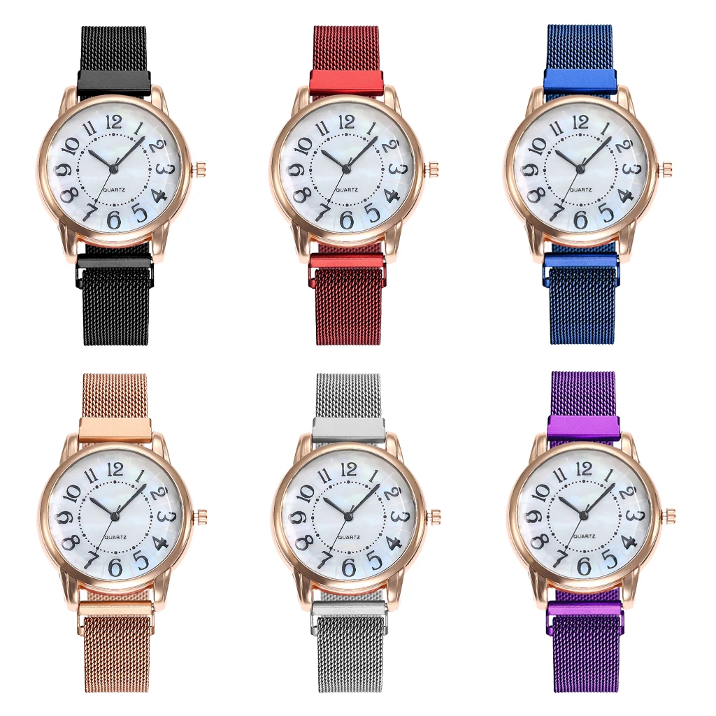 

Women Arabic Numbers Watches Luxury Ladies Classic Quartz Analog Watches Relogio Feminino