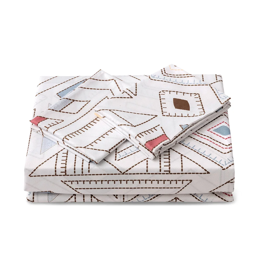 

WUJIE 3D Geometric Pattern Duvet Covers Set Twin/Queen/King Size Bedding Sets with Pillowcases Fade Resistant Comforter Sets