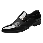 Мужские повседневные кожаные туфли, черные деловые кожаные туфли, удобные Свадебные Костюмные туфли для всех сезонов, 2021