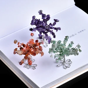 1 шт., натуральные кристаллы, минеральные украшения, дерево жизни, украшение, магический ремонт семейный домашний декор, украшение для пар, подарок сделай сам