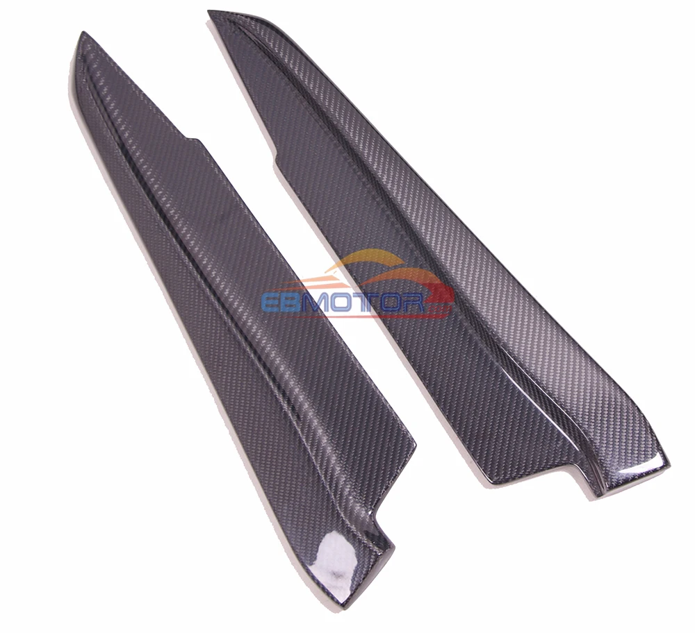Настоящие карбоновые волокна заднего бампера боковые разветвители спойлер