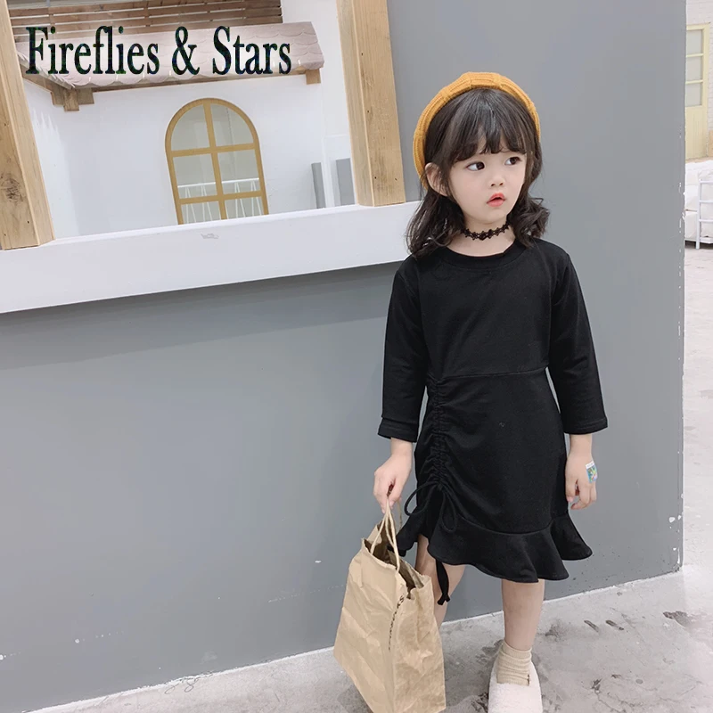 Демисезонное длинное платье-футболка для девочек 1-6 лет | Детская одежда и обувь