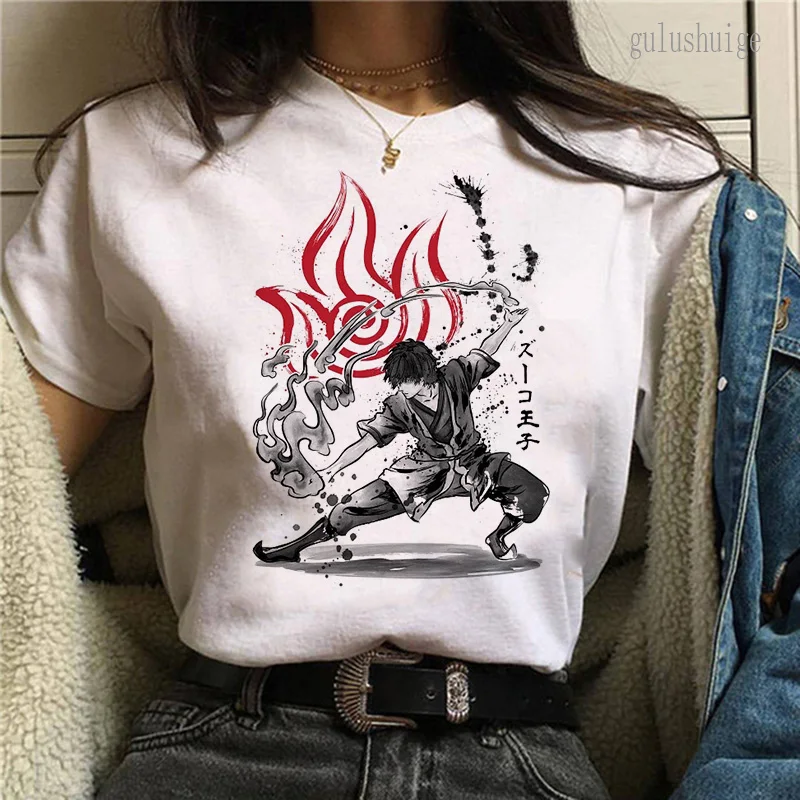 

Avatar The Last Airbender Fire Nation Anime Cartoon T Shirt Unisex Summer Causel Harajuku Tshirt Ullzang T-shirt 90s Anime Tees