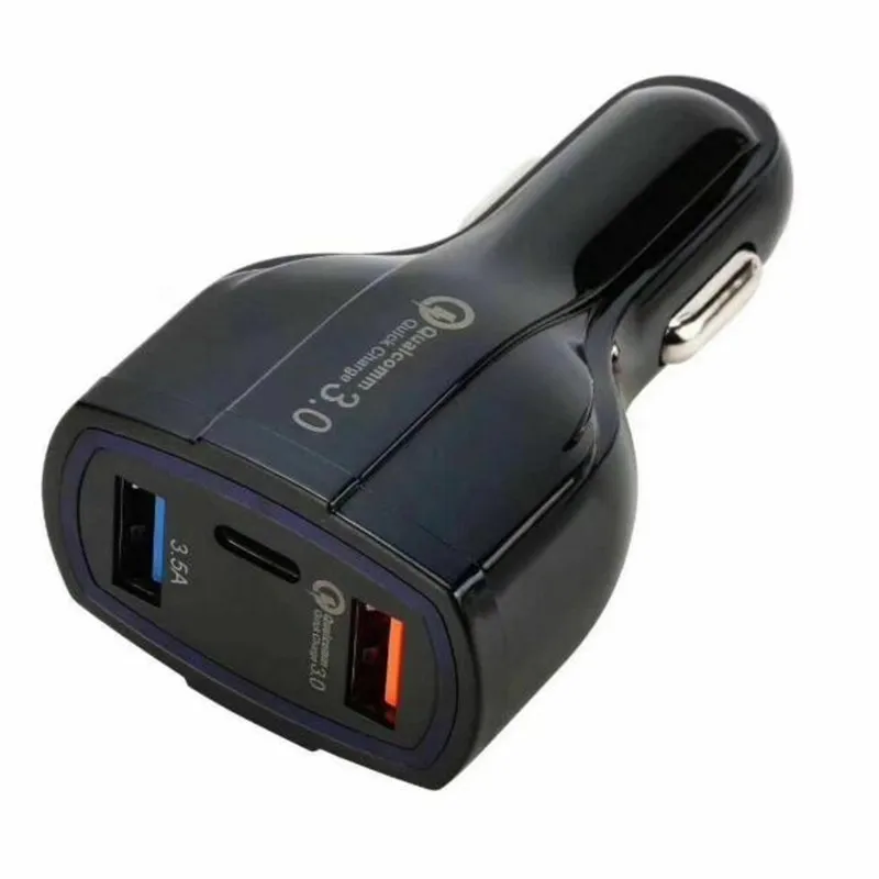 

500pcs/lot Quick Charging Charger 5V 3.5A QC3.0 Fast Charging Dual USB Car Charger for iphone 12 13 pro max samsung huawei