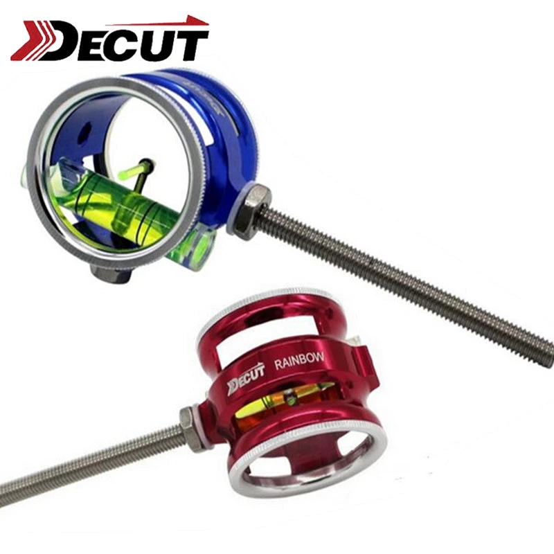 1 шт. оптический прицел для стрельбы из лука увеличение 4x/6x/8x волоконный