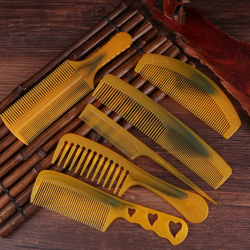 Натуральная полимерная Расческа с длинной ручкой Антистатическая щетка для