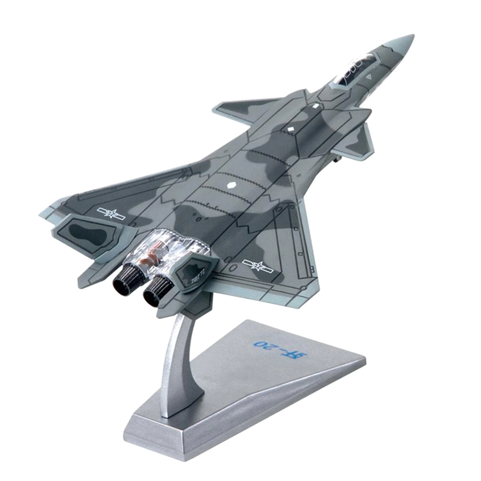 

1/120 Scale J-20 Plane Chinese Fighter Metal Fighter Military Model Diecast Plane Model for Collection Gift