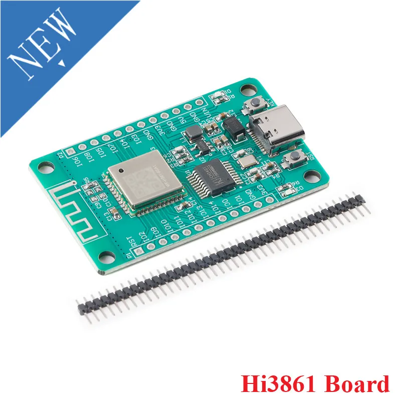 

Hi3861 Development Board 5V WiFi Chip SDIO SPI I2C UART GPIO I2S Interface ADC Input Module Board Hi3861V100 Chip for Smart Home