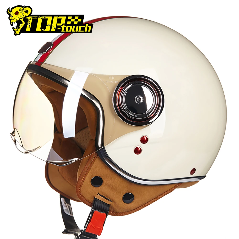 BEON мотоциклетный шлем Chopper 3/4 с открытым лицом винтажный Мото шлем Moto Capacete De Moto для мужчин и женщин мото скутер мотоциклетный шлем - изображение