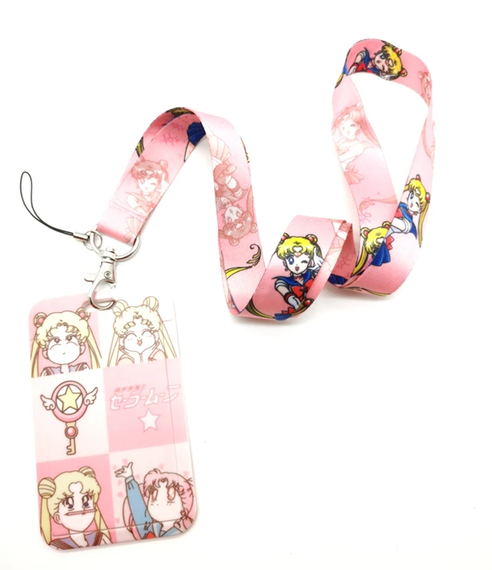 1 предмет в розницу для детей Сейлор Мун шейный ремешок карты автобус