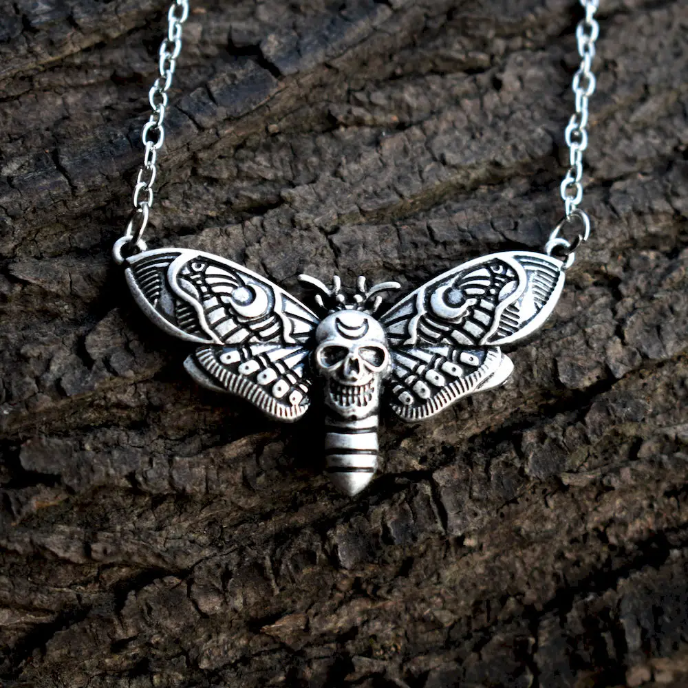 1 шт. гибель головы череп ожерелье &quotМотылек&quot|Цепочки| |
