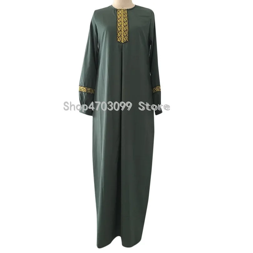 Women Plus Size Print  Muslim Maxi Dress Casual Kaftan Long Dress woman party night Vestidos Hot Sale High Quality
