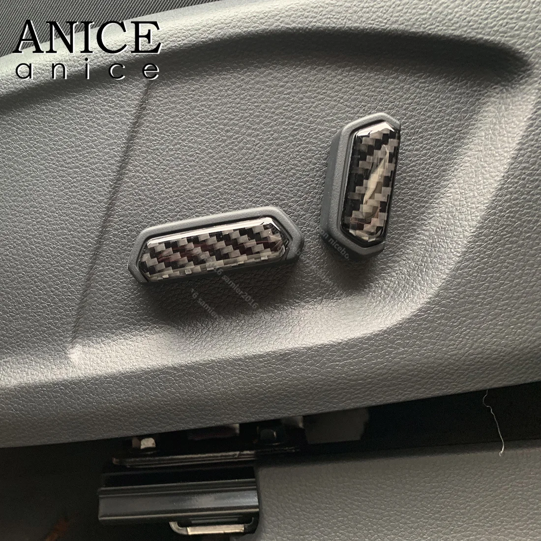 Чехол из углеродного волокна с кнопкой регулировки сиденья для Ford Ranger Everest norour Mazda