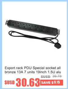 1" 1U 10A 7 блок распределения питания австралийская PDU стойка сетевого шкафа розетки стандартная розетка переключатель полосы питания как NZ