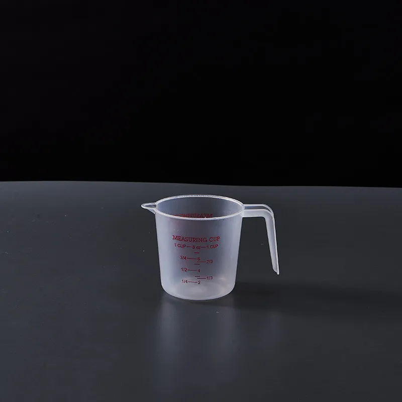 

1PCS Plastic Baking Measuring Cup Thickened Transparent Graduated Cylinder V-shaped Cup Mouth Kitchen Supplies