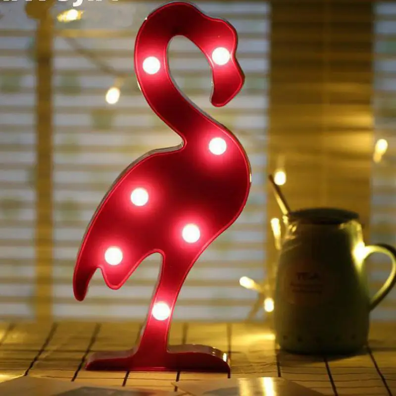 Декоративная Фламинго светодиодный Ночной светильник в виде ананаса
