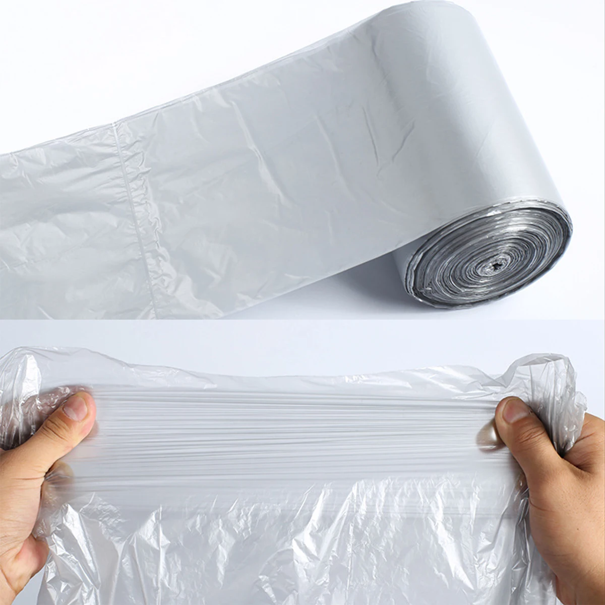 

3 Rolls of Garbage Bags For Kitchen Bathroom Portable Household Trash Bags Quality HDPE Material Garbage Bags 110 Pack Per Roll