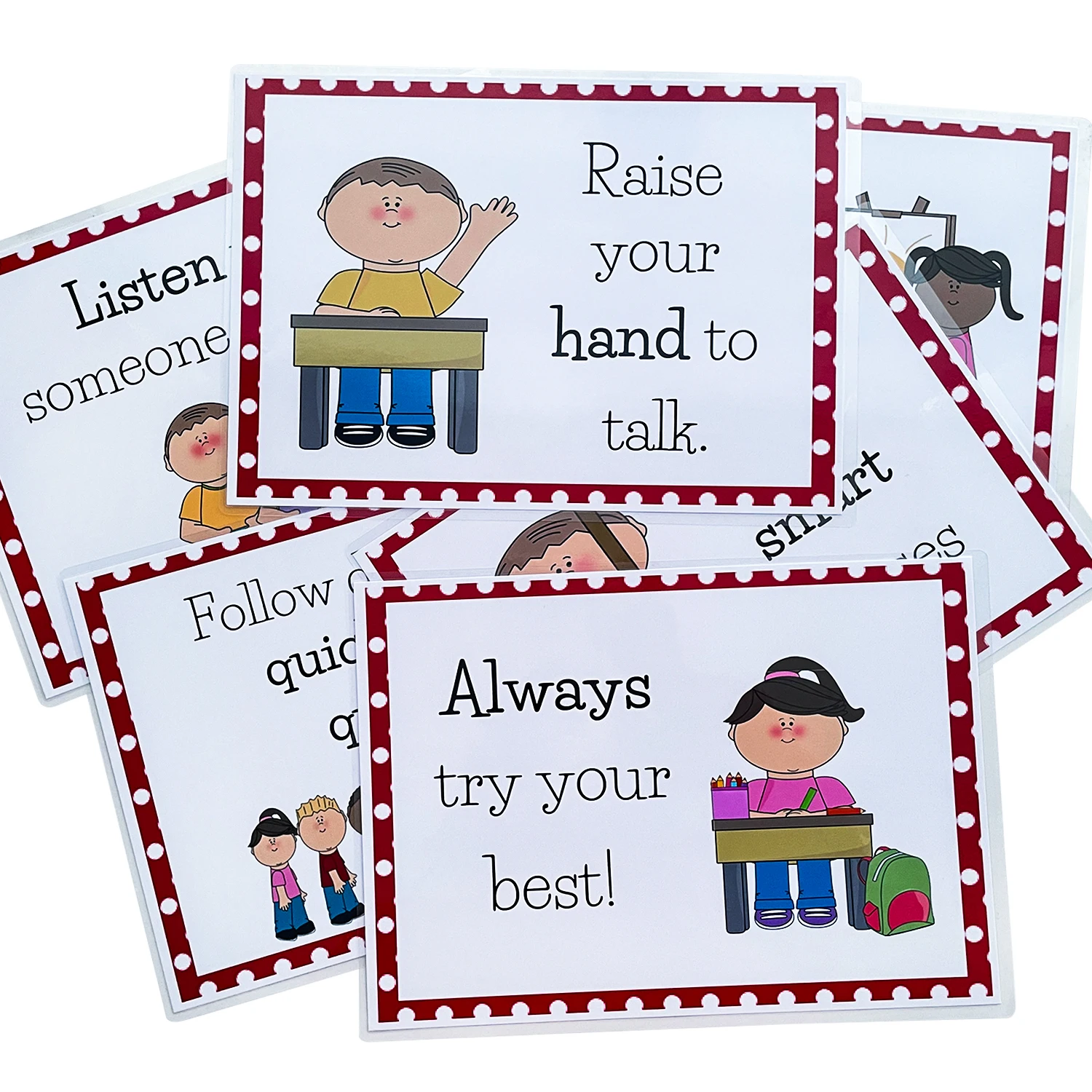 6 шт./партия учебные Плакаты для учебных классов набор украшений детского сада