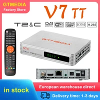gtmedia v7 tt terrestrial tv receiver dvb tt2 dvb c decoder h 265 10bit tuner with usb wifi ccam espa%c3%b1a spain m3u tv box