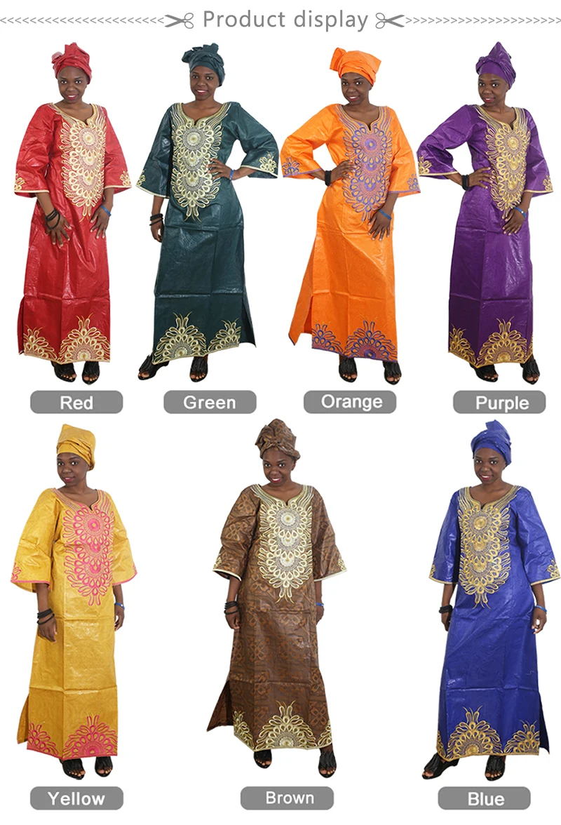 MD bazin riche dashiki/платье для женщин размера плюс длинное платье в африканском стиле