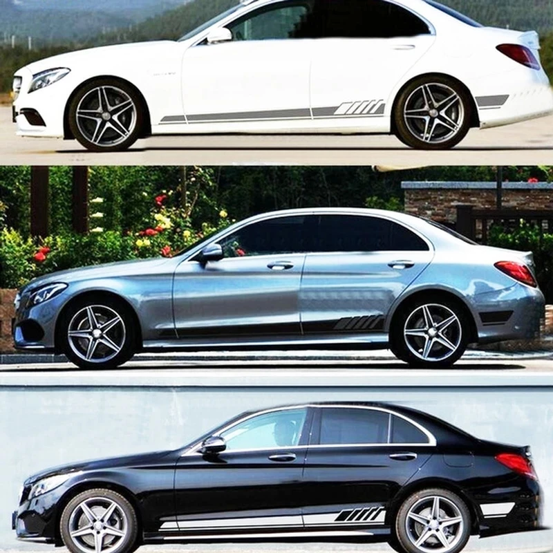 2 шт. спортивные наклейки для автомобиля Mercedes-Benz C-Class C180 C200 C230 C280 W204 W205 - купить по