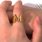 Кольцо в стиле панк с надписью начальника для женщин и мужчин, Золотое открытое широкое кольцо с надписью женское, кольцо на палец в готическом стиле, ювелирное изделие для свадьбы, вечеринки, дня рождения BFF