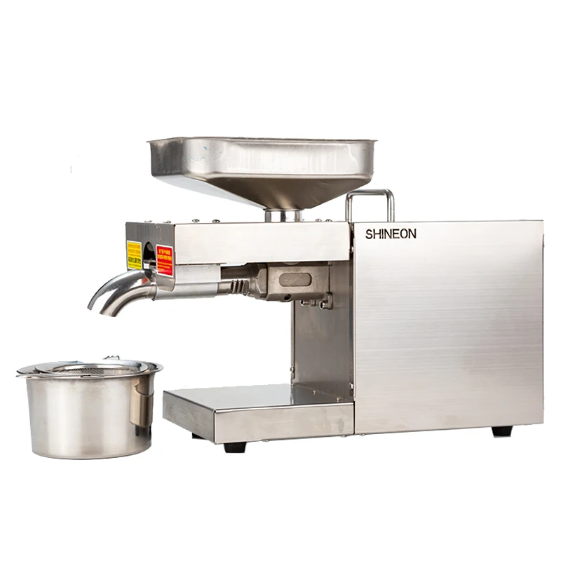 220V Household Automatic Stainless Steel Cold Press Sunflower Oil Maximum Power 1500W Carbon Free Copper Motor | Бытовая техника